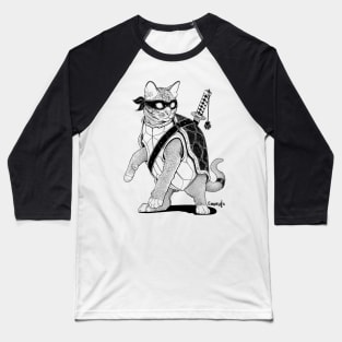 Ninja Cat Baseball T-Shirt